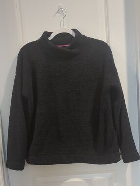 Soft & Cozy Nazy Blue Sherpa Fleece Pullover Sweatshirt | Women's Small